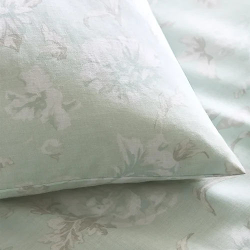 Charlotte Thomas Mia Duck Egg Duvet Cover Set Close Up